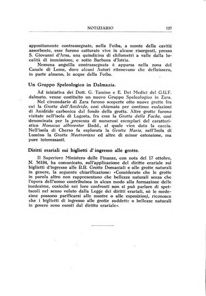 Le grotte d'Italia organo ufficiale dell'azienda autonoma di Stato delle R. Grotte demaniali di Postumia