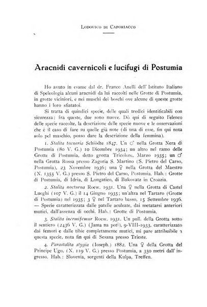 Le grotte d'Italia organo ufficiale dell'azienda autonoma di Stato delle R. Grotte demaniali di Postumia