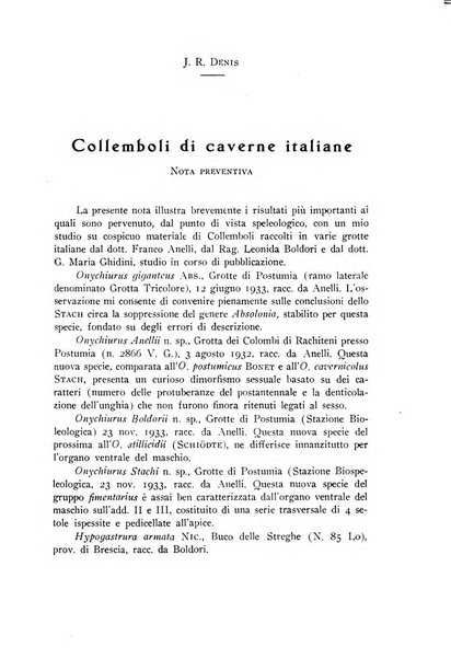 Le grotte d'Italia organo ufficiale dell'azienda autonoma di Stato delle R. Grotte demaniali di Postumia