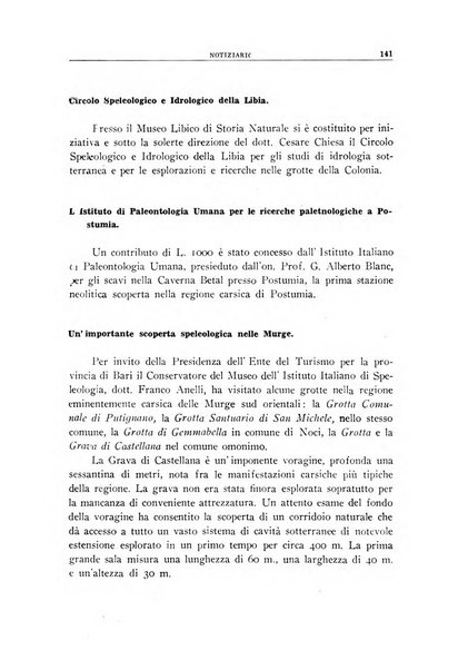 Le grotte d'Italia organo ufficiale dell'azienda autonoma di Stato delle R. Grotte demaniali di Postumia