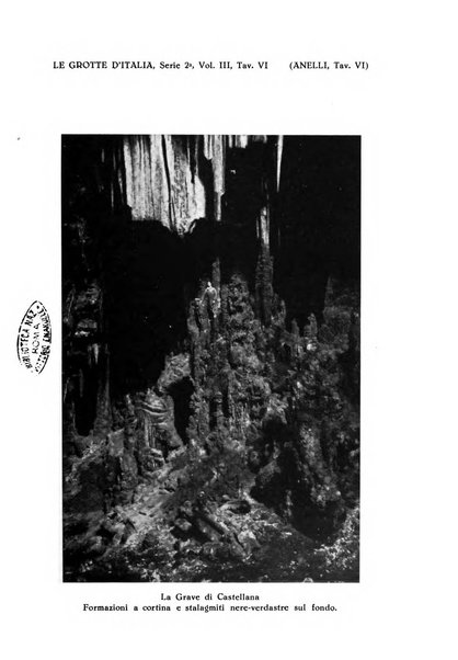 Le grotte d'Italia organo ufficiale dell'azienda autonoma di Stato delle R. Grotte demaniali di Postumia
