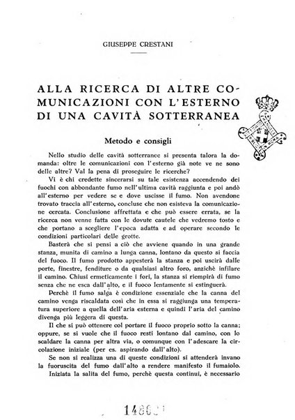 Le grotte d'Italia organo ufficiale dell'azienda autonoma di Stato delle R. Grotte demaniali di Postumia