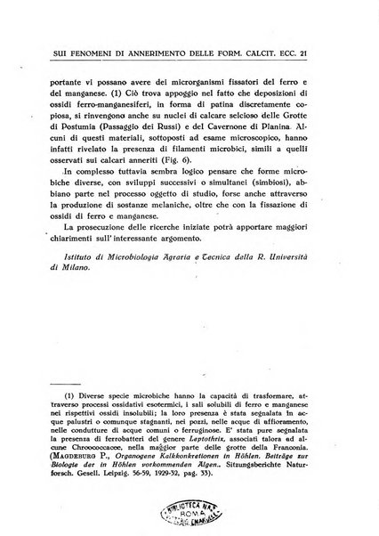 Le grotte d'Italia organo ufficiale dell'azienda autonoma di Stato delle R. Grotte demaniali di Postumia