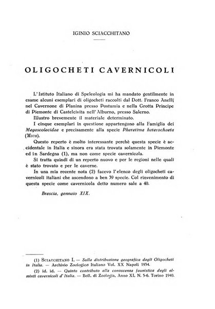 Le grotte d'Italia organo ufficiale dell'azienda autonoma di Stato delle R. Grotte demaniali di Postumia