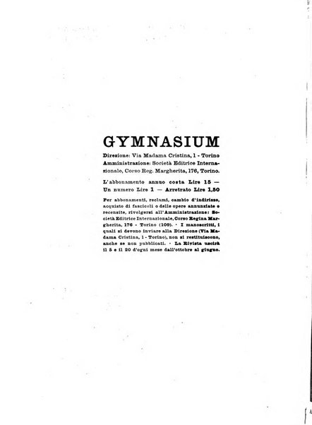 Gymnasium rivista didattico-letteraria per le scuole medie