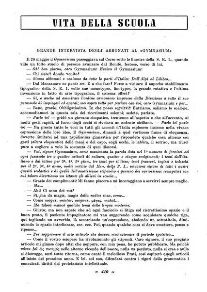 Gymnasium rivista didattico-letteraria per le scuole medie