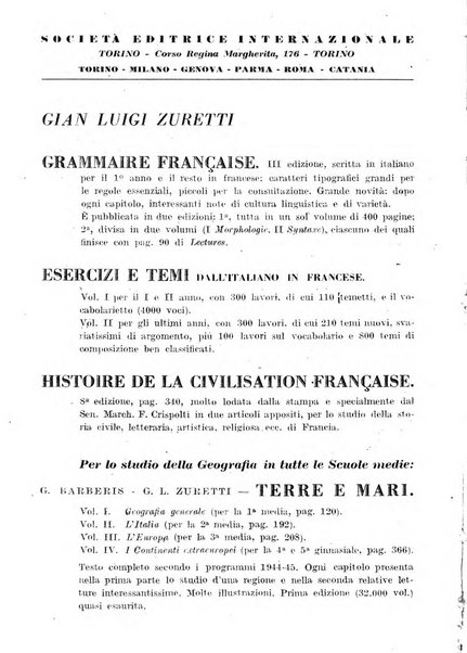 Gymnasium rivista didattico-letteraria per le scuole medie