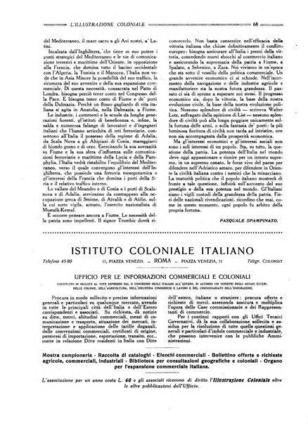 L'illustrazione coloniale rivista mensile sotto gli auspicii dell'Istituto coloniale italiano