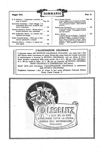 L'illustrazione coloniale rivista mensile sotto gli auspicii dell'Istituto coloniale italiano