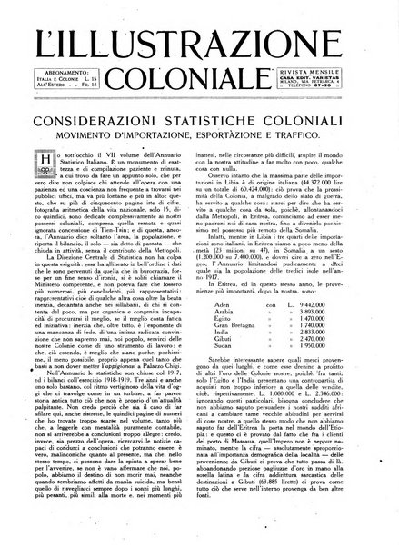 L'illustrazione coloniale rivista mensile sotto gli auspicii dell'Istituto coloniale italiano