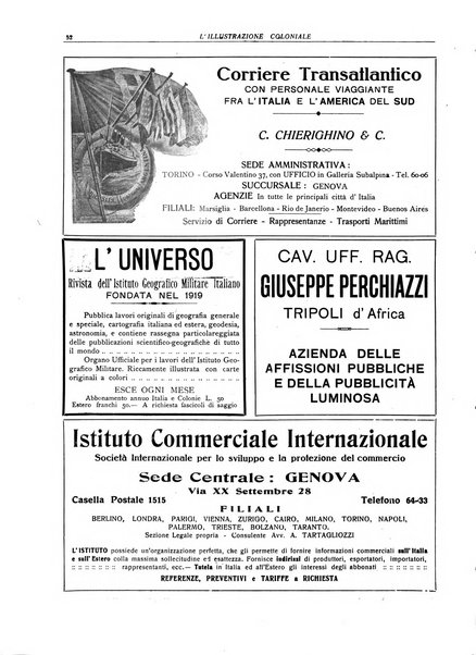 L'illustrazione coloniale rivista mensile sotto gli auspicii dell'Istituto coloniale italiano