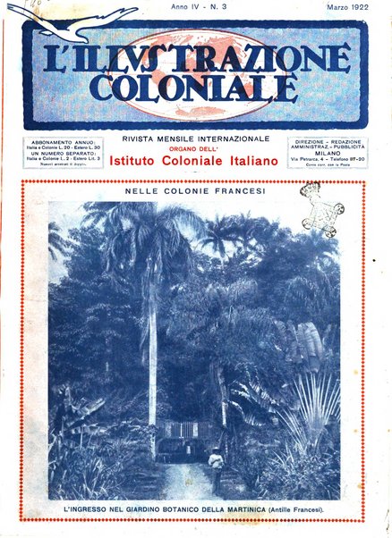 L'illustrazione coloniale rivista mensile sotto gli auspicii dell'Istituto coloniale italiano