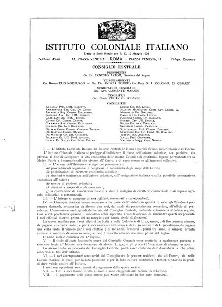 L'illustrazione coloniale rivista mensile sotto gli auspicii dell'Istituto coloniale italiano