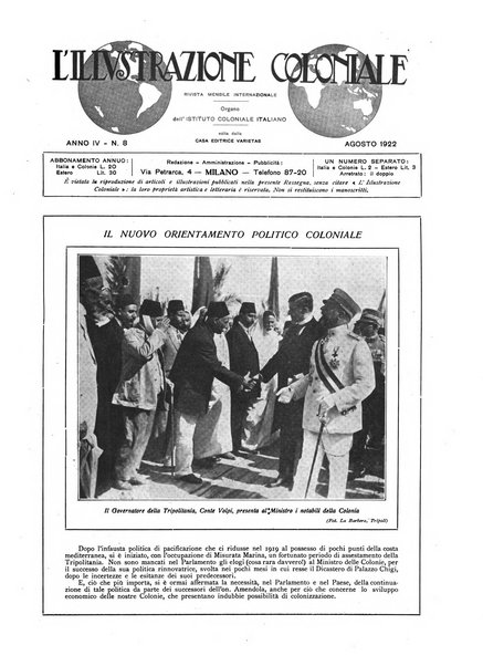 L'illustrazione coloniale rivista mensile sotto gli auspicii dell'Istituto coloniale italiano