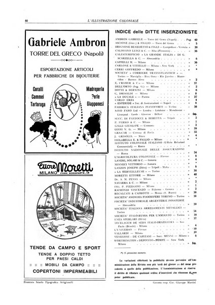 L'illustrazione coloniale rivista mensile sotto gli auspicii dell'Istituto coloniale italiano