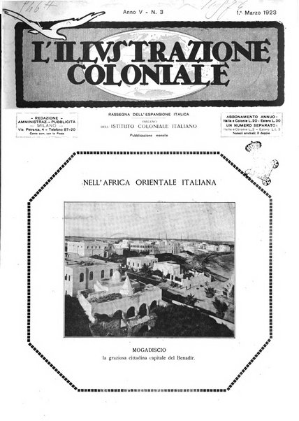 L'illustrazione coloniale rivista mensile sotto gli auspicii dell'Istituto coloniale italiano