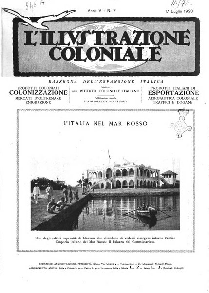 L'illustrazione coloniale rivista mensile sotto gli auspicii dell'Istituto coloniale italiano