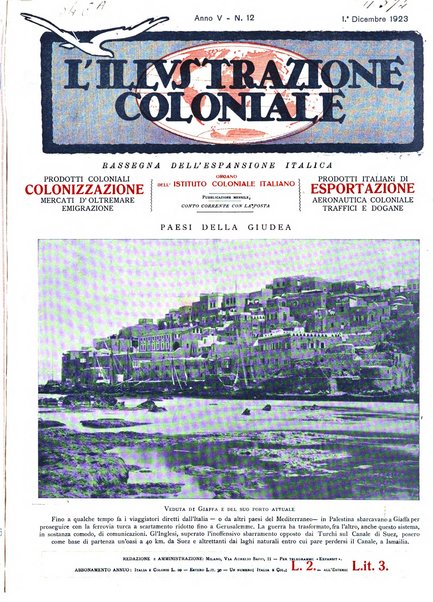 L'illustrazione coloniale rivista mensile sotto gli auspicii dell'Istituto coloniale italiano