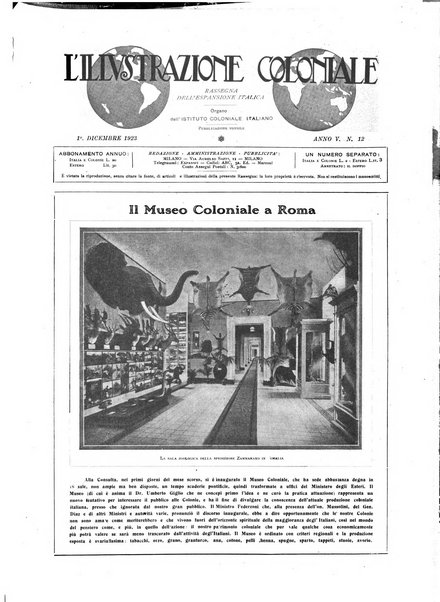 L'illustrazione coloniale rivista mensile sotto gli auspicii dell'Istituto coloniale italiano