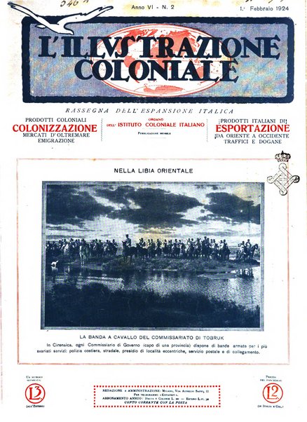 L'illustrazione coloniale rivista mensile sotto gli auspicii dell'Istituto coloniale italiano