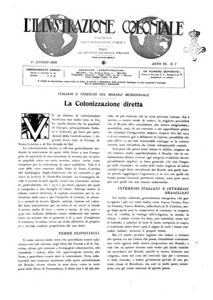 L'illustrazione coloniale rivista mensile sotto gli auspicii dell'Istituto coloniale italiano