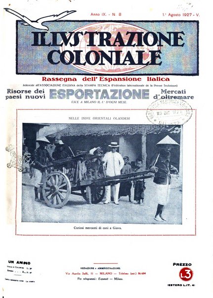 L'illustrazione coloniale rivista mensile sotto gli auspicii dell'Istituto coloniale italiano