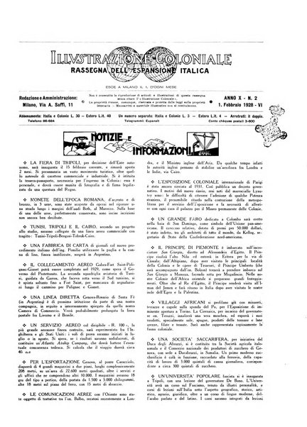 L'illustrazione coloniale rivista mensile sotto gli auspicii dell'Istituto coloniale italiano