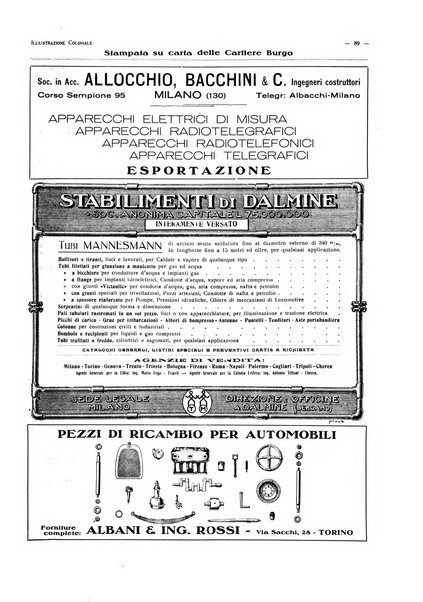 L'illustrazione coloniale rivista mensile sotto gli auspicii dell'Istituto coloniale italiano