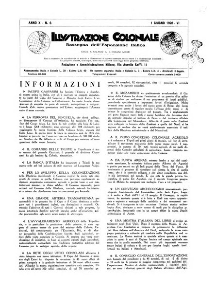 L'illustrazione coloniale rivista mensile sotto gli auspicii dell'Istituto coloniale italiano