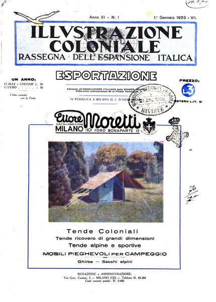 L'illustrazione coloniale rivista mensile sotto gli auspicii dell'Istituto coloniale italiano