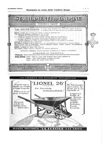 L'illustrazione coloniale rivista mensile sotto gli auspicii dell'Istituto coloniale italiano