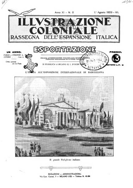 L'illustrazione coloniale rivista mensile sotto gli auspicii dell'Istituto coloniale italiano