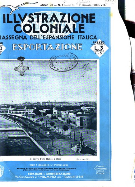 L'illustrazione coloniale rivista mensile sotto gli auspicii dell'Istituto coloniale italiano