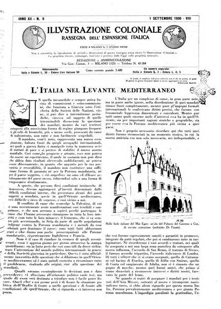 L'illustrazione coloniale rivista mensile sotto gli auspicii dell'Istituto coloniale italiano