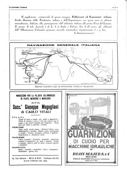 L'illustrazione coloniale rivista mensile sotto gli auspicii dell'Istituto coloniale italiano