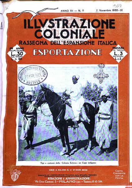 L'illustrazione coloniale rivista mensile sotto gli auspicii dell'Istituto coloniale italiano