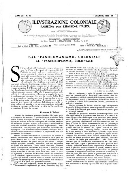 L'illustrazione coloniale rivista mensile sotto gli auspicii dell'Istituto coloniale italiano