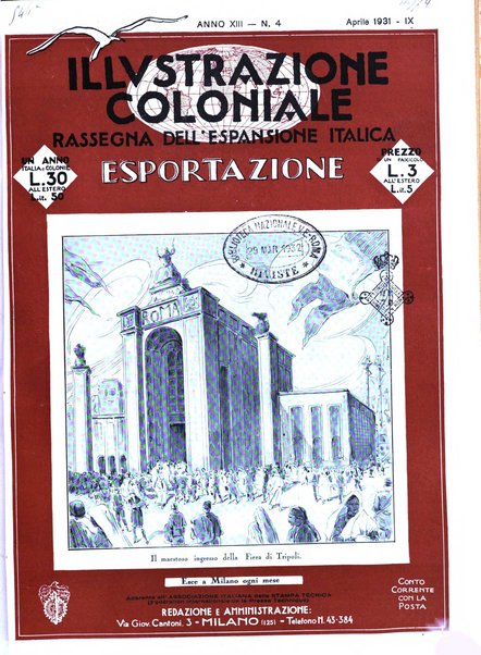 L'illustrazione coloniale rivista mensile sotto gli auspicii dell'Istituto coloniale italiano