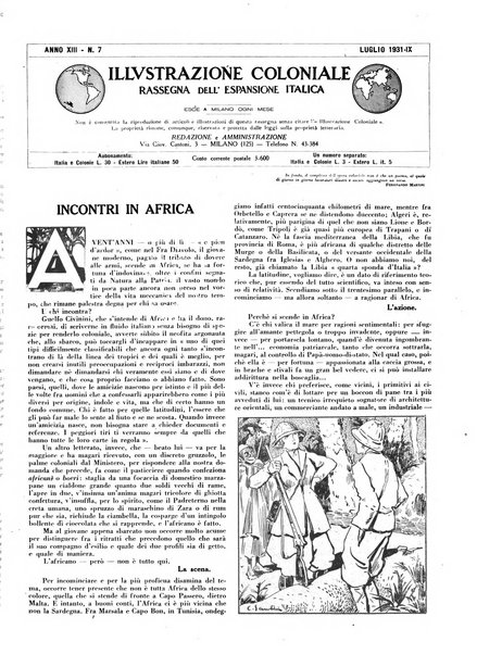 L'illustrazione coloniale rivista mensile sotto gli auspicii dell'Istituto coloniale italiano