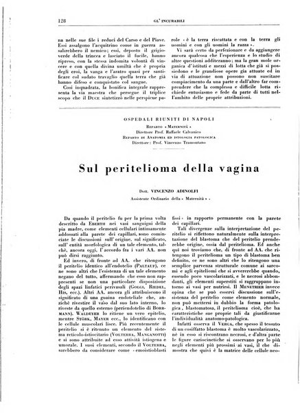 Gli incurabili periodico mensile di medicina, chirurgia, specialità, igiene e vita ospedaliera