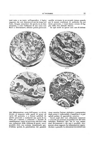 Gli incurabili periodico mensile di medicina, chirurgia, specialità, igiene e vita ospedaliera