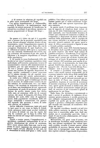 Gli incurabili periodico mensile di medicina, chirurgia, specialità, igiene e vita ospedaliera