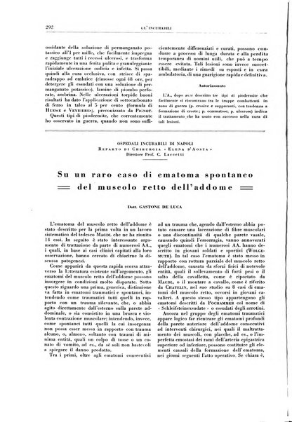 Gli incurabili periodico mensile di medicina, chirurgia, specialità, igiene e vita ospedaliera