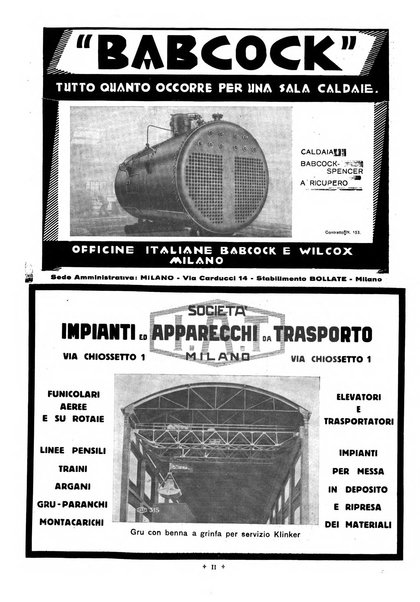 L'industria italiana del cemento rivista della Società incremento applicazioni cemento