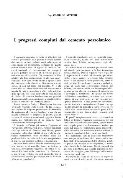 L'industria italiana del cemento rivista della Società incremento applicazioni cemento