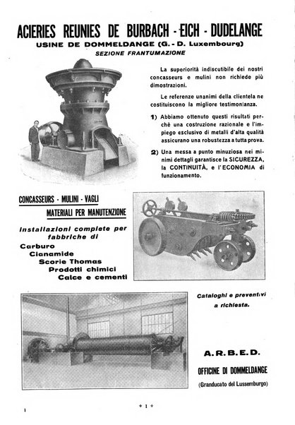 L'industria italiana del cemento rivista della Società incremento applicazioni cemento