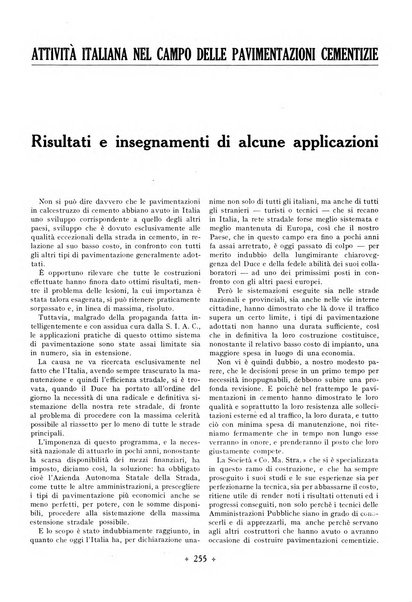 L'industria italiana del cemento rivista della Società incremento applicazioni cemento