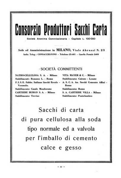 L'industria italiana del cemento rivista della Società incremento applicazioni cemento