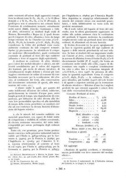 L'industria italiana del cemento rivista della Società incremento applicazioni cemento