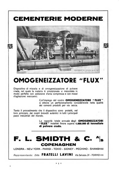L'industria italiana del cemento rivista della Società incremento applicazioni cemento